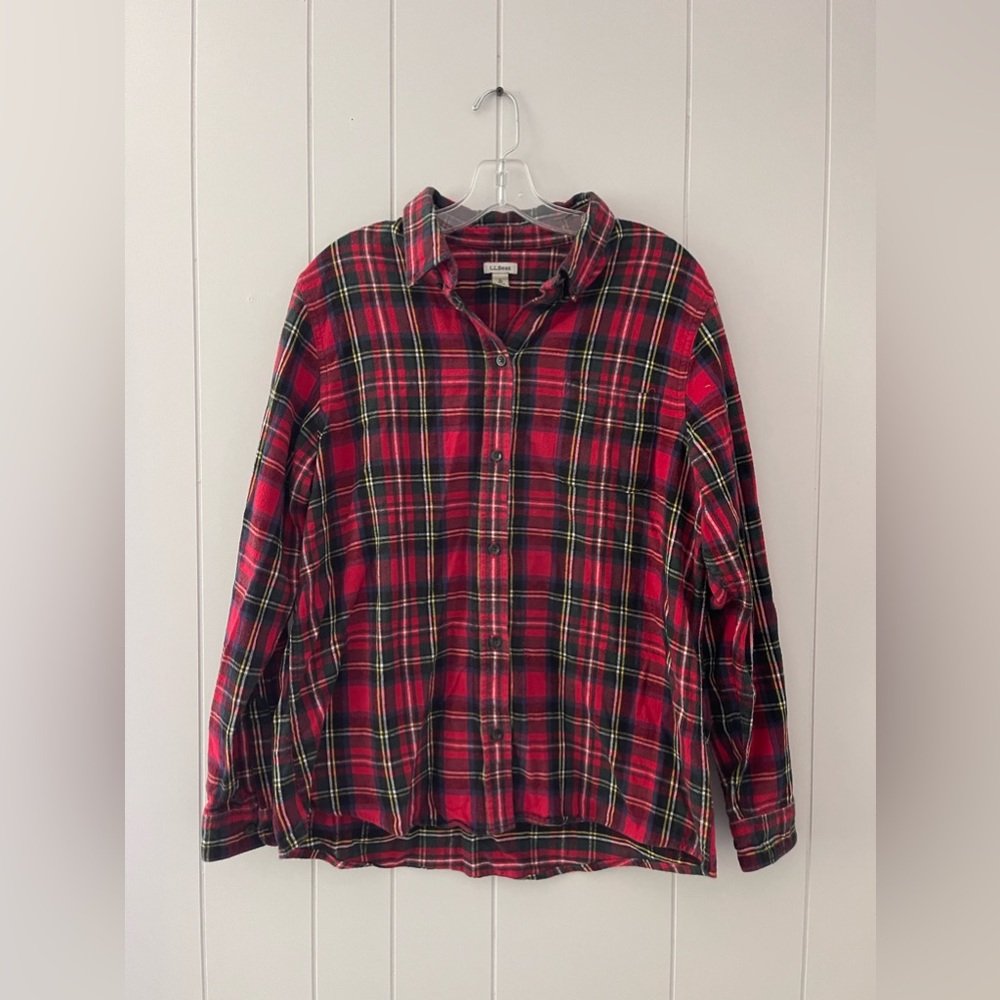 L.L. Bean Women’s Button Up Flannel Shirt